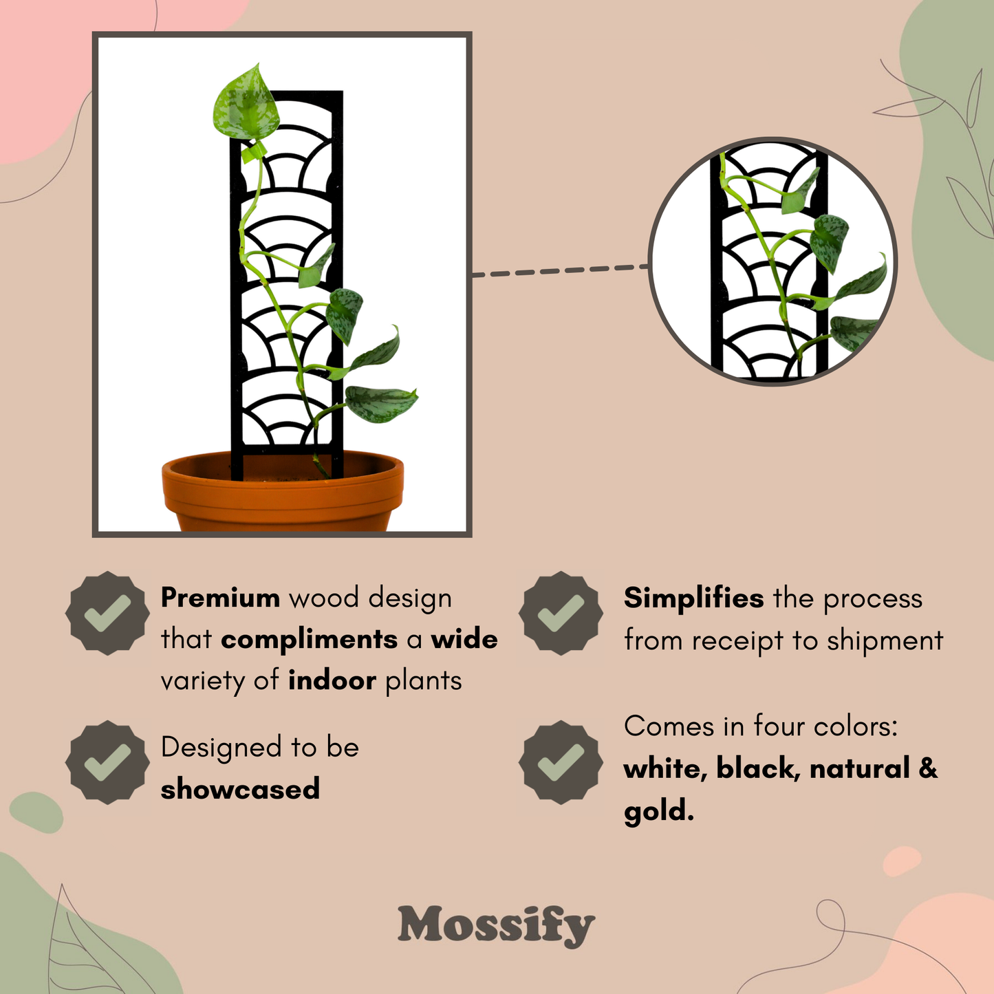 Rainbow Wooden Trellis